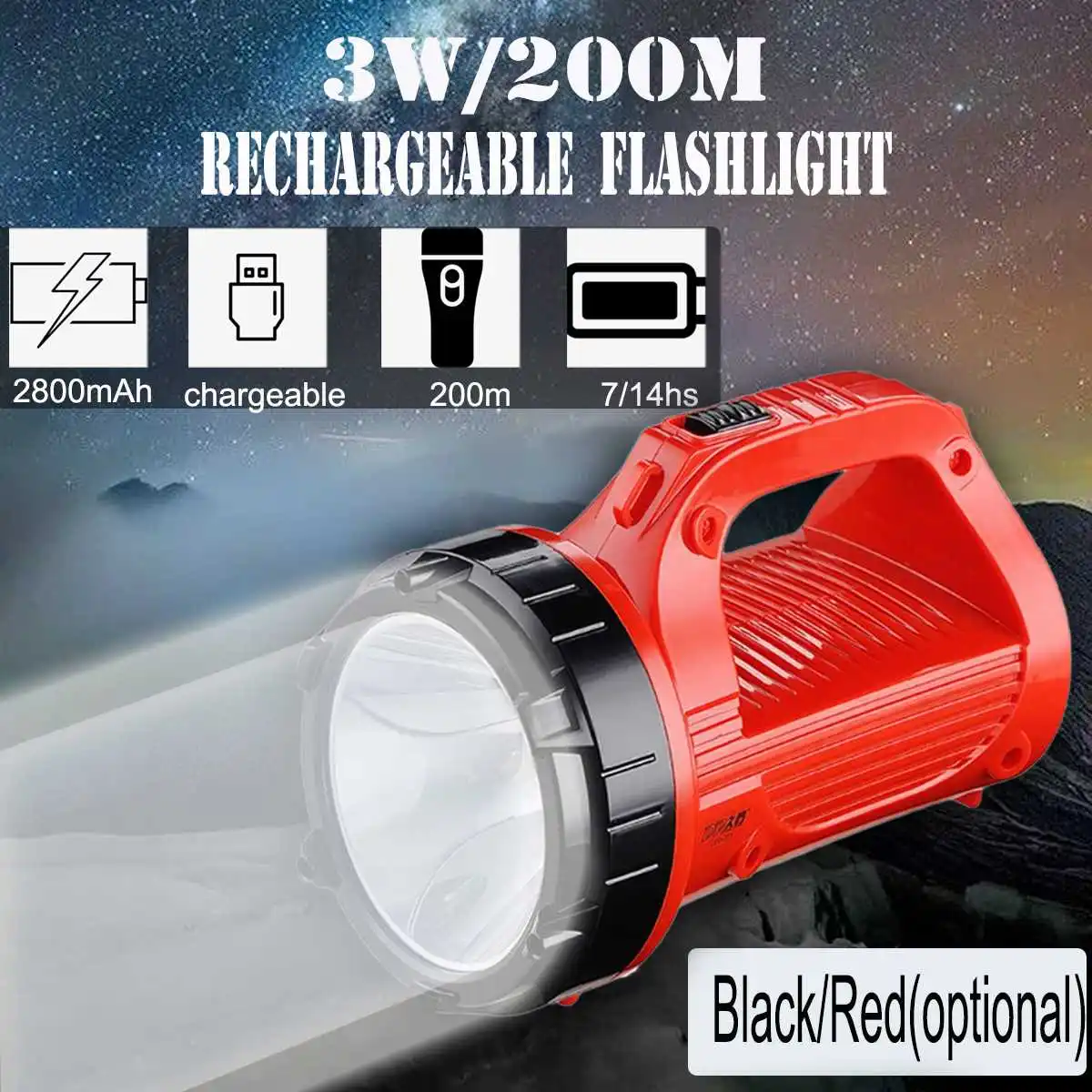 

Portable COB LED Work Light Rechargeable Hand Flashlight Torch Inspection Lamp Spotlight Car Repair Camping Tent lanterna