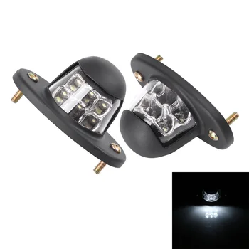 

Universal 6-LED Number License Plate Light Lamp For Auto Car Door / Truck Bed / Boat Courtesy Accessories Waterproof White 2PCS
