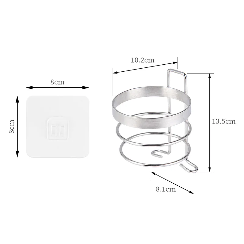 ORZ держатель для фена с крюком настенный органайзер для ванной комнаты полка для хранения в туалете стойка для волос аксессуары для ванной комнаты