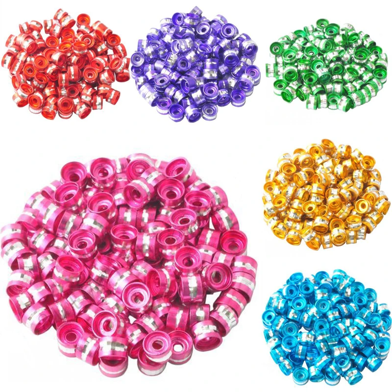 

100Pcs Tube Spacer Loose Beads Charms Cylinder Fashion Aluminum DIY Findings Wholesale 6x4mm