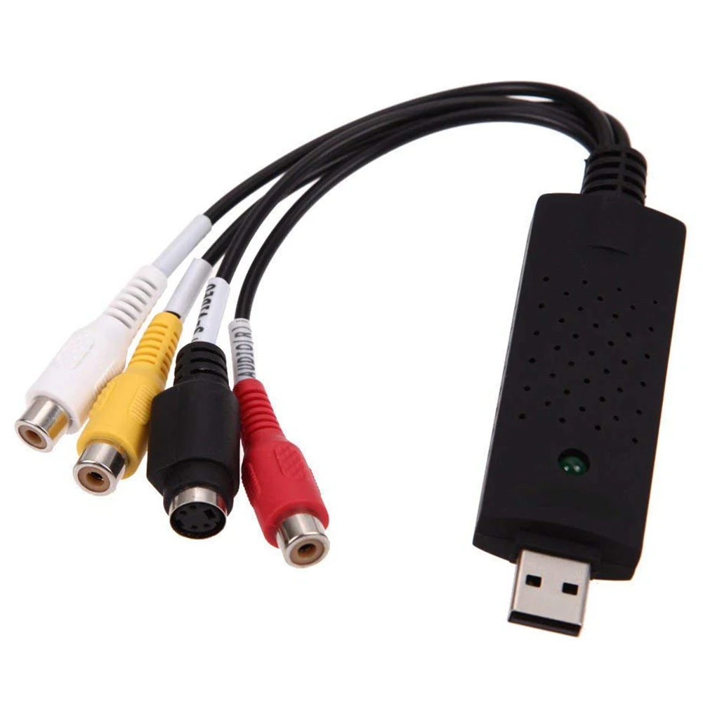 MOOL Видео Аудио VHS видеомагнитофон USB видеокарта для записи в DVD конвертер адаптер