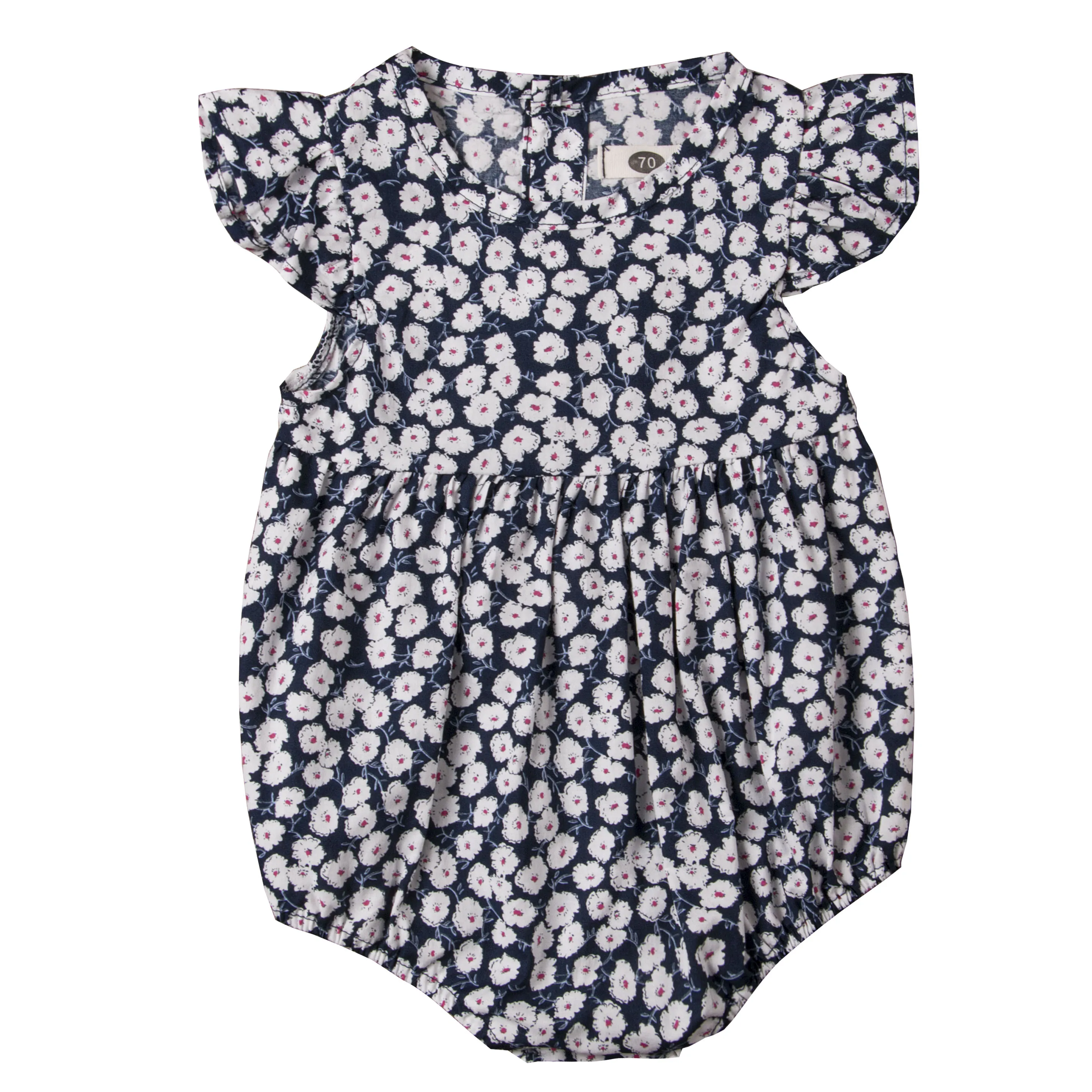 Одежда для новорожденных девочек милый комбинезон с цветочным принтом, боди летняя повседневная одежда летняя одежда для маленьких девочек от 0 до 24 месяцев