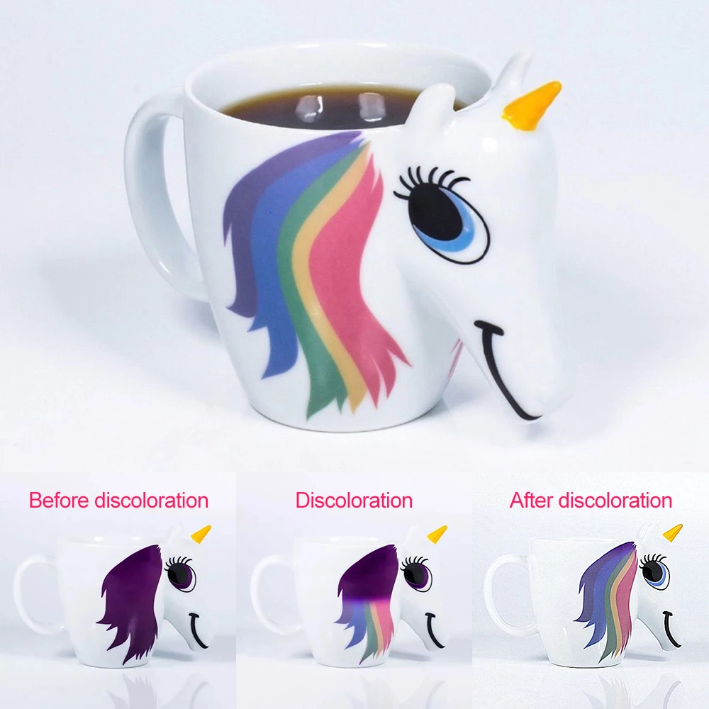 

Newest Design Cermaic Coffee Tea Mugs Color Changing Heat Sensitive Milk Breakfast Cup Sun Moon Starry Solar Mug For Friend Gift