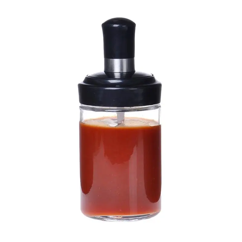 Glass Spices Jars Airtight Food Storage Container Seasoning Cans Salt Cumin Tomato Sauce Chili Sauce Honey Storage Bottles