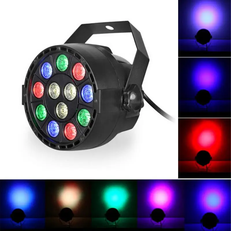 

Par Light 12 LED RGBW Stage Lighting DMX 512 for Club Disco Party Ballroom KTV Bar Wedding DJ Live Show Lighting Effect