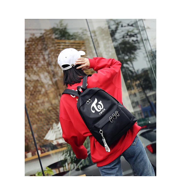  Newest Blackpink Exo Ullzang Backpack Bag Got7 Twice Monsta X Wanna One Stray Kids Schoolbag Txt Ba - 32963164964