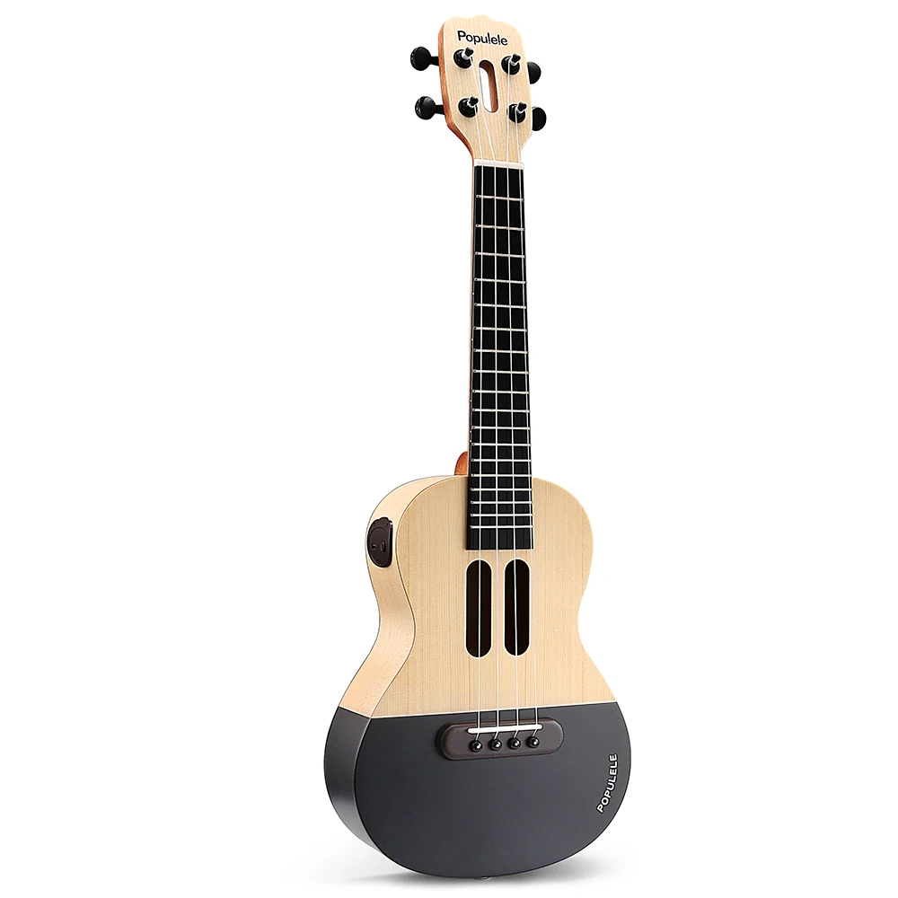 Educational Populele 23 inch APP LED Bluetooth USB Led Light Intelligent Switch Smart Ukulele Gift for Beginners 1pc