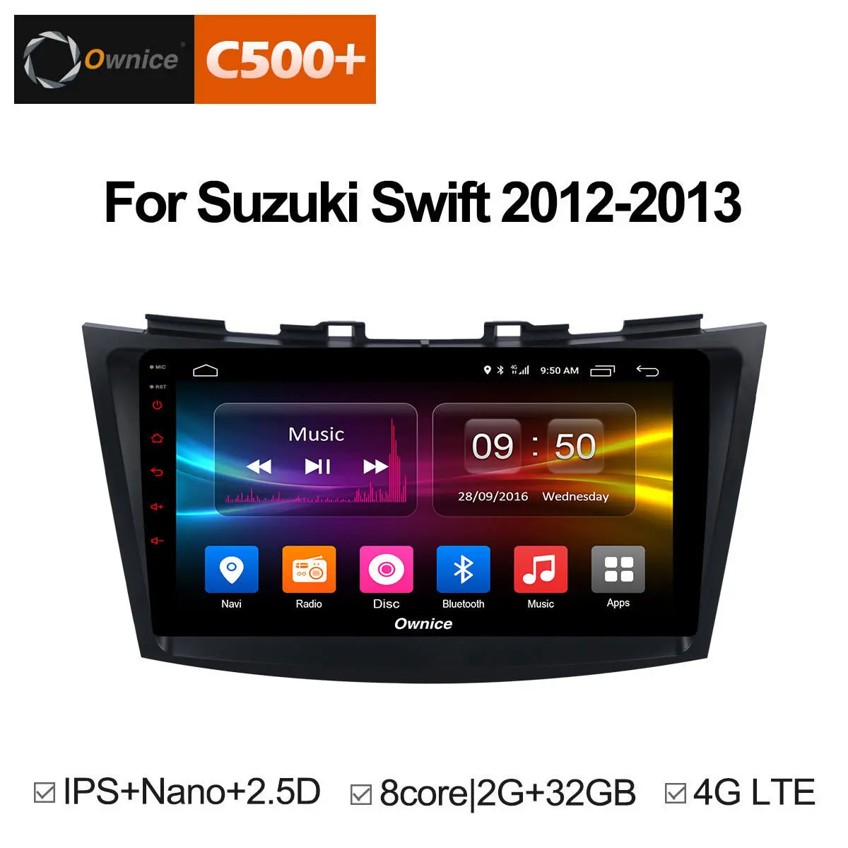 Cheap For SUZUKI SWIFT 2012 2013 auto DVD GPS System Radio Audio unit Stereo Vehicle Multimedia Android Car Player 2 din Intelligent 1