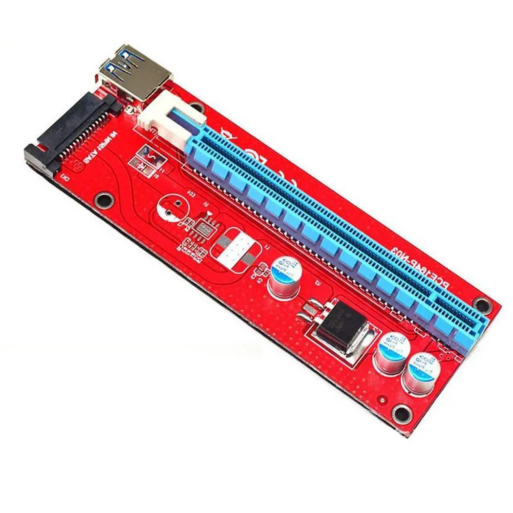 PCI-E Express 1x к 16x USB 3 0 удлинитель PCIE x1 расширитель платы X16 адаптер кабель питания SATA |