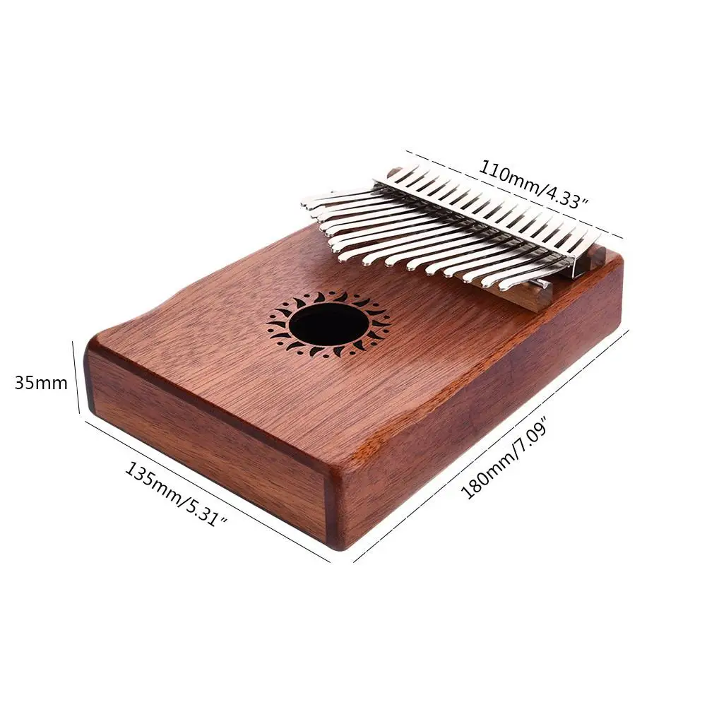 Клавиатура Kalimba Mounchain для детей и взрослых с 17 клавишами жесткая музыкальная