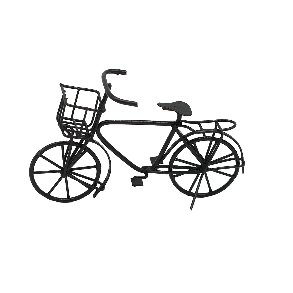 

Miniature Bike Metal Trumpet Bicycle Finger Pull Back Bicycle Early Model Children Educational Toys Fairy Garden Decoration