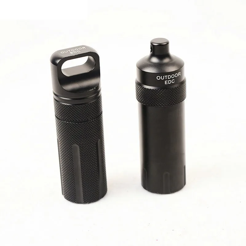 

Outdoor EDC Survival Tool Waterproof Canister Emergency Medicine Bottles Camping Survival Equipment Seal Capsule Contianer