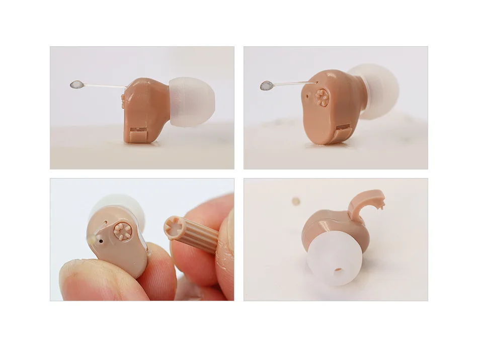 Micro Ear Hearing Aid Mini ITC Wireless Hearing Aid For Elderly For Right/Left Ear Best Sound Amplifier Invisible Hearing Device