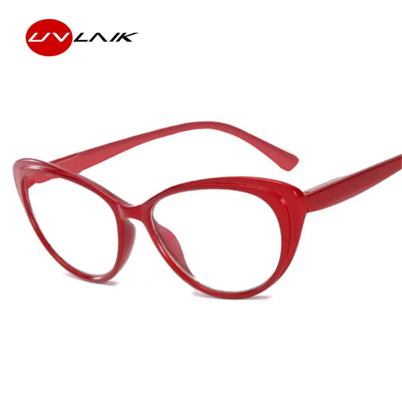 

UVLAIK Trendy Clear Lens Cat Eyes Reading Glasses Women Men Presbyopia Spectacles Eyewear Prescription Glasses +1.5 +2.5 +3.5