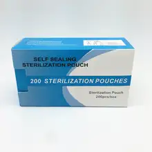 200 шт Одноразовый стоматологический самоуплотняющийся автоклав для пакетов для стерилизации медицинский бумажный лабораторный инструмент для татуировки сумка для хранения 90*165 мм