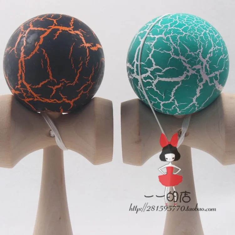 70 шт. потрескавшаяся краска шар Kendama умелое жонглирование игра мяч японские традиционные шары для взрослых подарок для детей