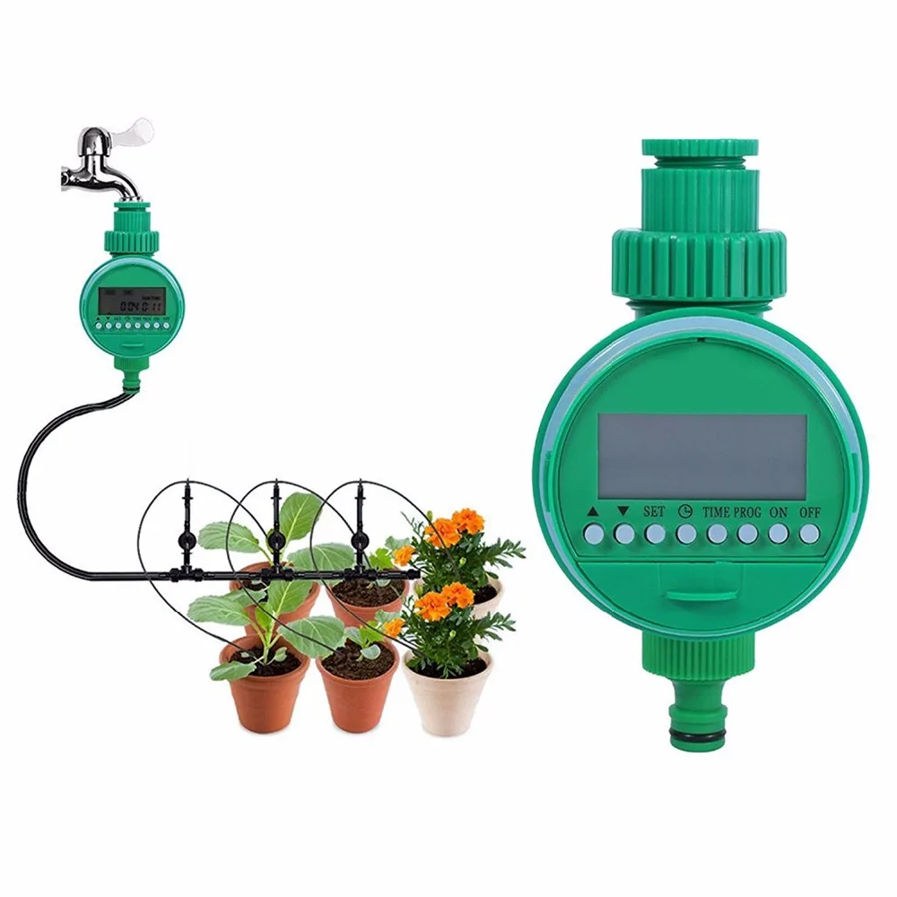 

Automatic Water Timer Electronic Sprinkler Solenoid Valve Control Drip Irrigation Plant Watering Tool Garden Watering System