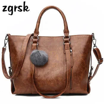 

Casual Tote Bags Designer Luxury Womens Large Handbags Women High Quality Shoulder Bags With Hair Ball Big Top-handle Bags