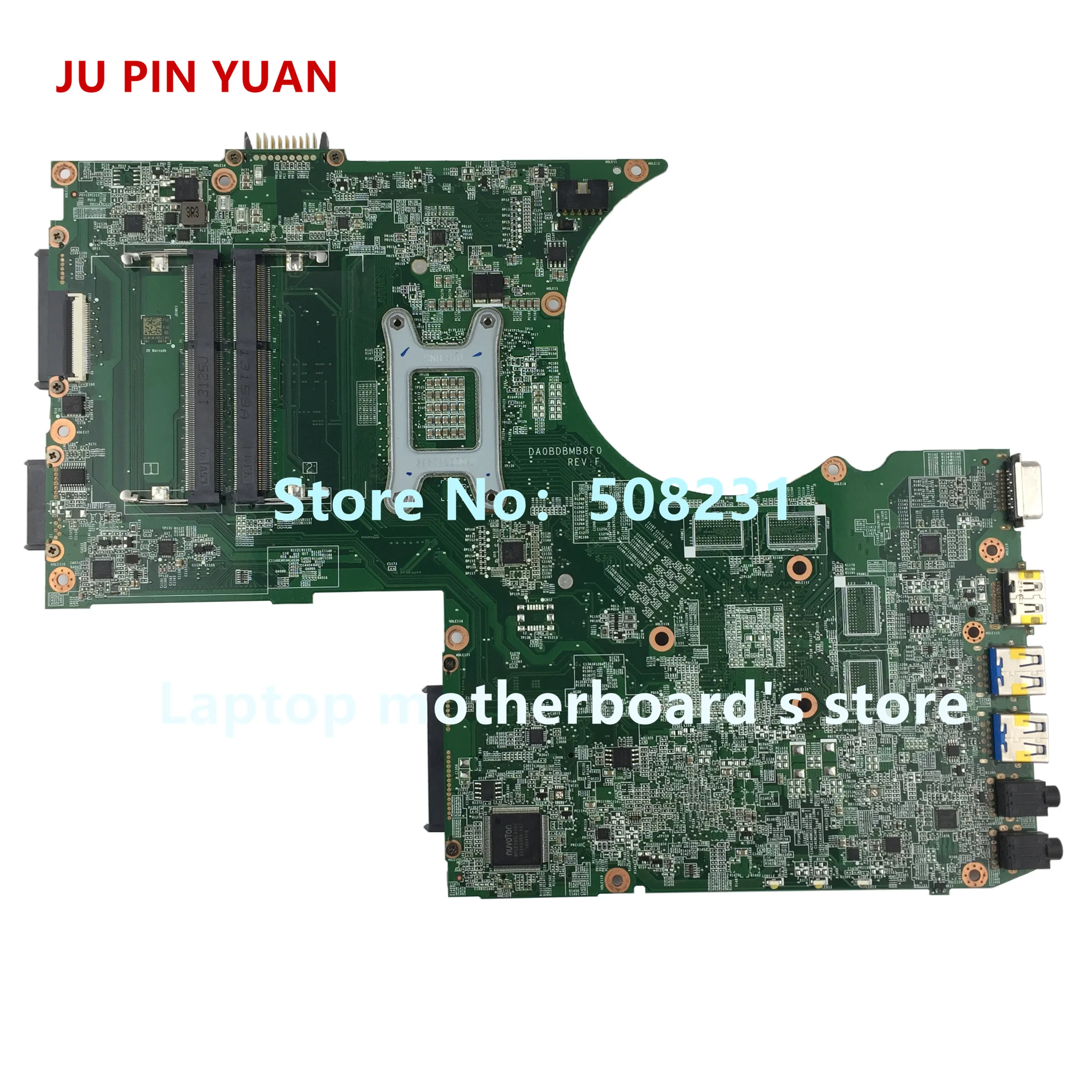 JU PIN YUAN A000241250 For toshiba satellite P70 P75 laptop motherboard DA0BDBMB8F0 HM86 Socket PGA 947 4