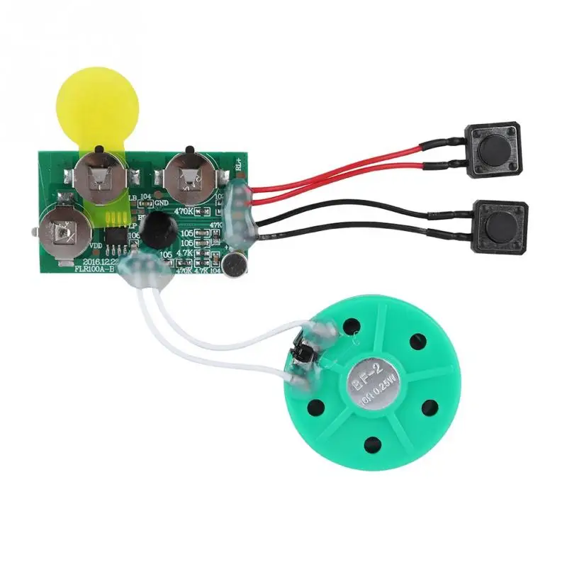 DIY Поздравительная открытка чип 2 минуты записываемый голосовой звуковой