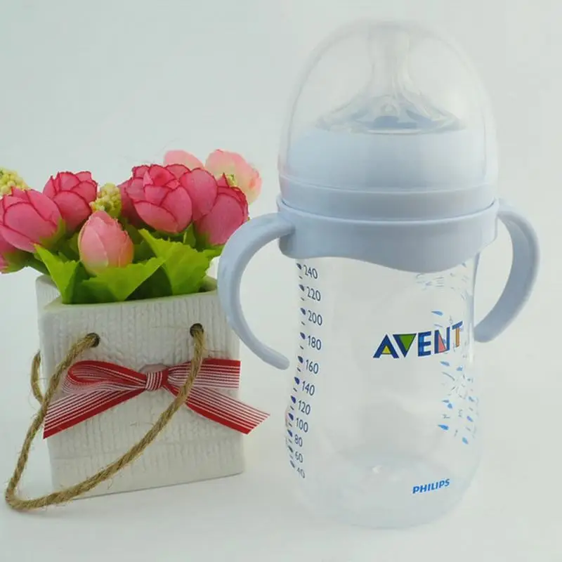 Beli Botol Grip Menangani untuk AVENT Natural Wide Mouth PP Makan Bayi Kaca Botol Aksesoris