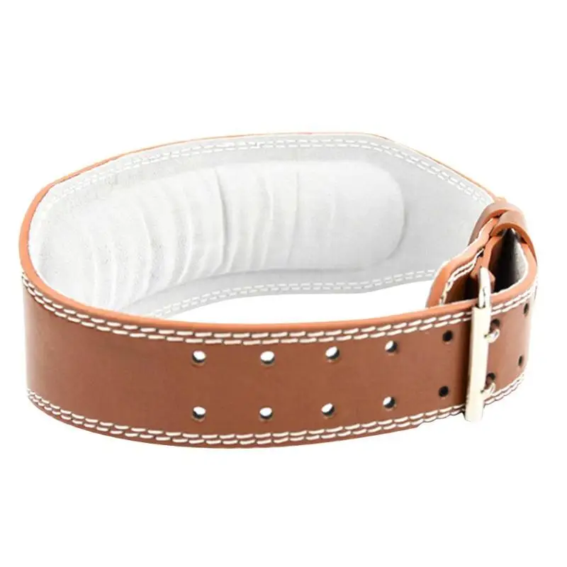 

Weightlifting Belt Bodybuilding Fitness Barbell Power Lifting Training Waist Protector Gym Belt for Back with Sponge Mats
