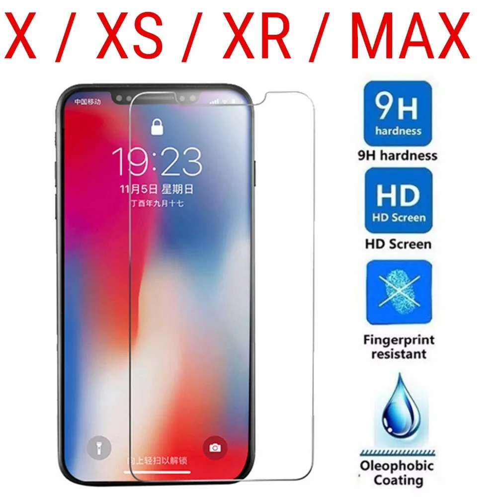 Защитное стекло для Apple Iphone Xsmax защита экрана Aphone X Xs Xr закаленное 10 Sx Rx Рождества |