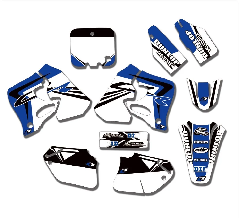 

Matching Star Team Graphic Background Stickers And Decals Kit For Honda CR125 CR 125 1995 1996 1997 CR250 CR 250 1995-1996