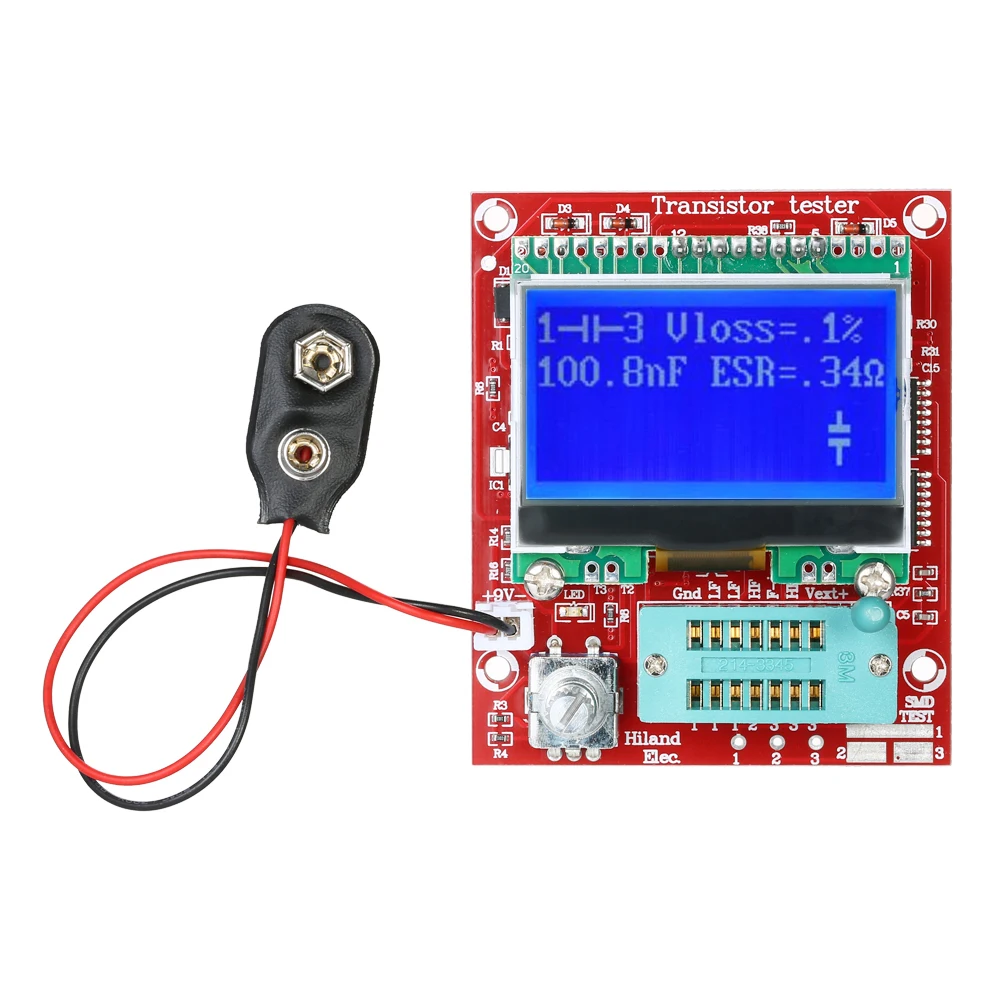 

M644 Multifunctional Transistor Tester Resistance Inductance Capacitance ESR Frequency Meter PWM Square Wave Signal Generator