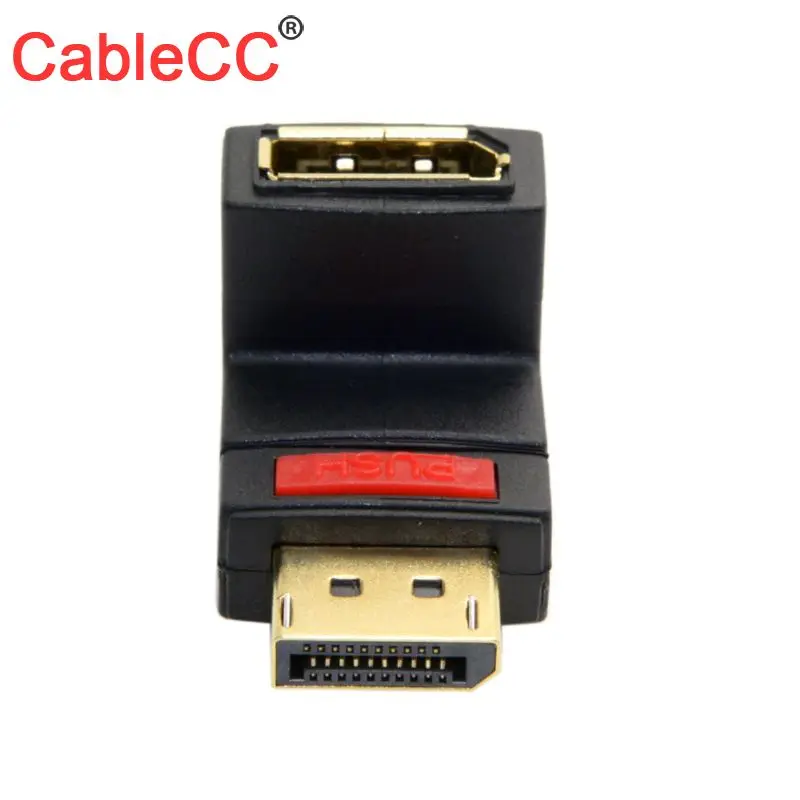 

CableCC CY 90 Degree Up Angled DP DisplayPort Male to Female Extension Adapter