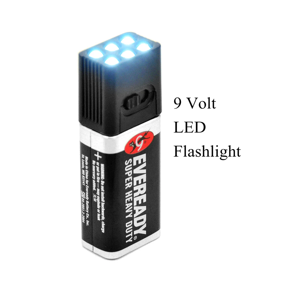 

9 Volt LED Flashlight Outdoor Light Torch Blocklite Camping Light Compact Size Ultra Bright Outdoor Camping Light