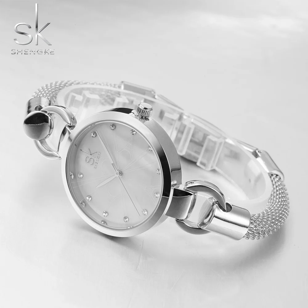 

Shengke Female Quartz Watches Women Hollow Bracelet Clock Ladies Luxury Dress Wrist Watch SK New Girls Montre Femme 2019 Hodinky