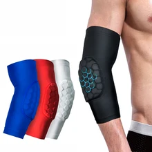 1 шт. мягкий компрессионная манжета на руку Brace Anti-slip Анти-столкновения спортивные локтевая Защита Поддержка передач