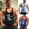 2022 New Brand arrival Men Gym Muscle Bodybuilding Sleeveless Shirt Hot Sale Tank Top Singlet Fitness Sport Print Vest Black ► Photo 1/6