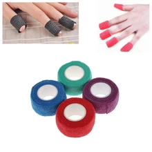Kesoto 2 лента в рулоне гибкий палец для защиты кожи повязка для ухода за ногтями клей салонные инструменты для ухода за кожей Инструмент для защиты ногтей случайный цвет