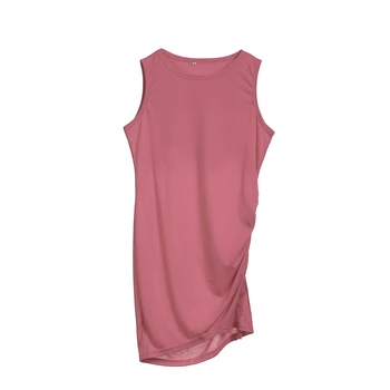 

Women's Summer Bodycon Short Sleeve Clubwear Party Cocktail Short Mini Dress Summer O Neck Straight Solid Cloth