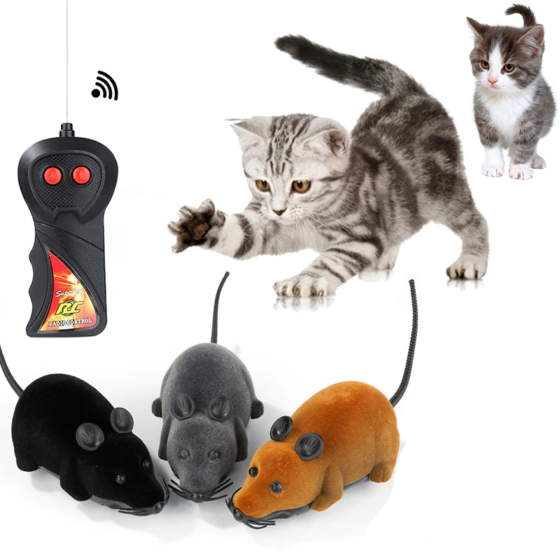 

Mouse Toys Wireless Mice Cat Toys Remote Control False Mouse Novelty Cat Funny Playing Mouse Toys For Cats