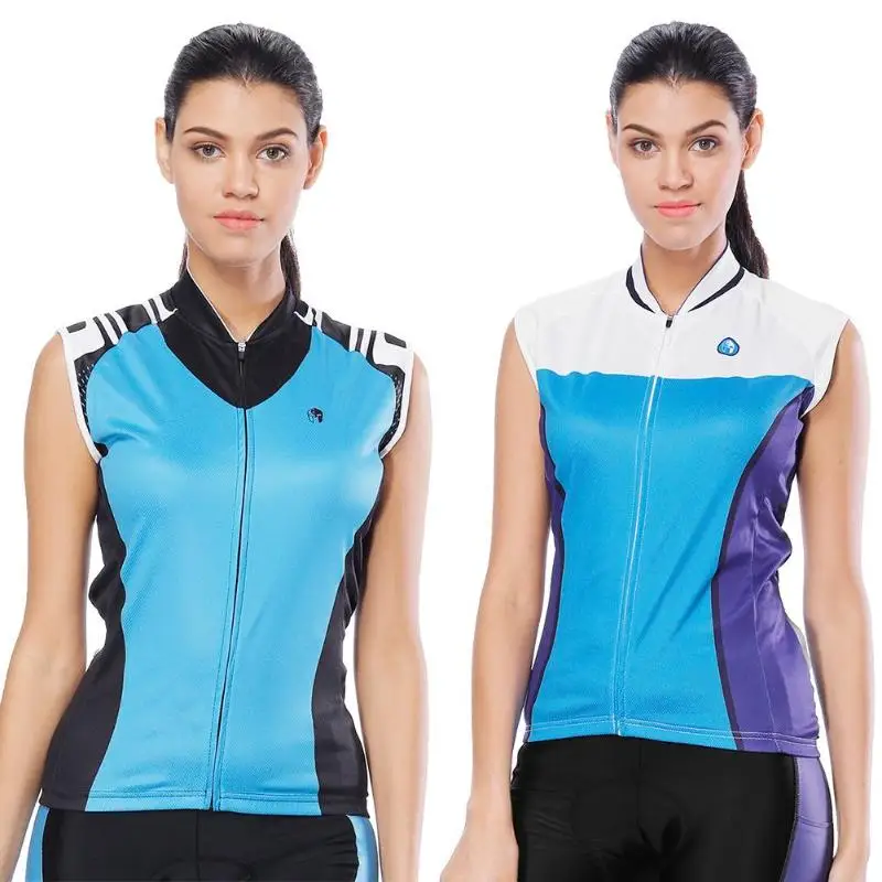 

Women Sleeveless Shirt Vest Cycling Jacket Reflective Strip Quick Dry MTB Road Bike Bicycle Breathable Female Clothes