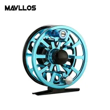 Mavllos 3/4 5/6 7/8WT катушка для ловли нахлыстом 3 подшипники из нержавеющей стали рама станка с ЧПУ Сверхлегкая алюминиевая катушка для подледной рыбалки