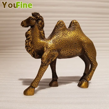

Bronze Camel Statues Copper Ornaments Animal Sculpture Handicrafts Figurines Bronze Camel Home Decoration Office