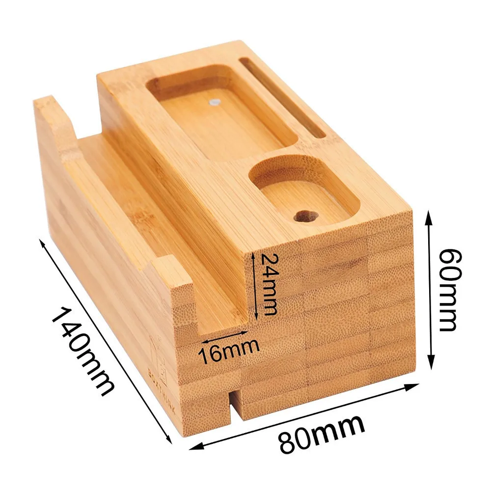 Натуральный деревянное зарядное устройство подставка держатель для iPhone X 7 6 S Зарядное устройство Док-станция для Зарядка для часов Apple станция для Apple Airpods Hold