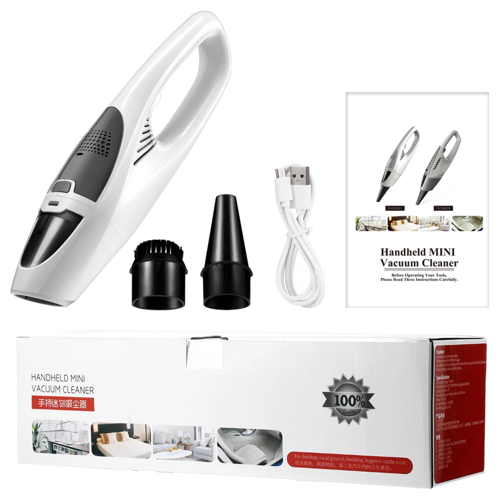 FD-CMV (B - 1) Portable Cordless Hand-Held Mini Vacuum Cleaner For Home And Car Cleaning USB Charging | Бытовая техника