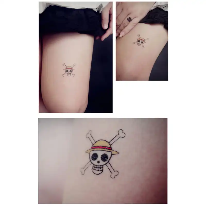 One Piece The Straw Hat Pirates Cosplay Tattoo Sticker Xr017 Stickers Stickers Stickers One Piecestickers Pirates Aliexpress