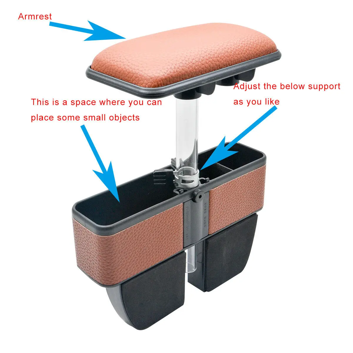 Коричневый автомобильный подлокотник, зазор, наполнитель, карман для хранения, органайзер, подлокотник, чехол для автомобиля, Ван, автобуса, универсальный