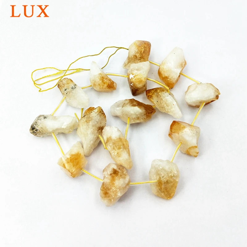 

16" Strand Natural raw Citrines Point Chips Loose Beads necklace for jewelry making