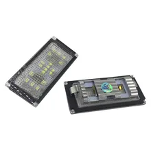 2 pcs Super Branco Erro Free LED Luzes Da Placa de Licença Para BMW E66
