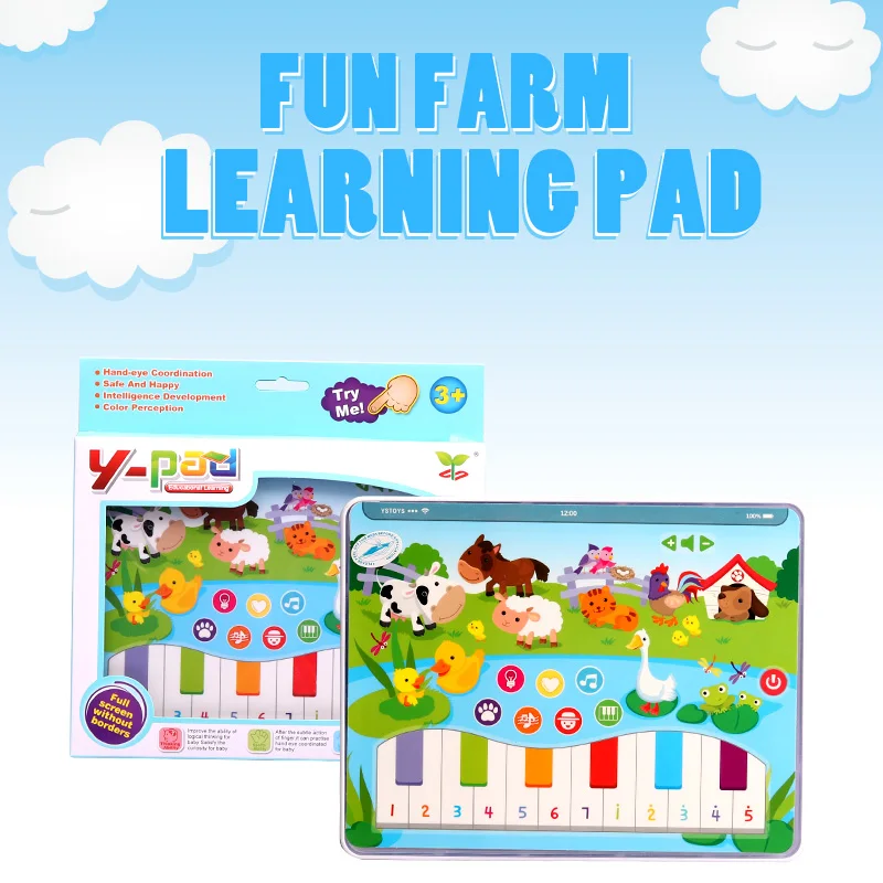 

Fun Farm Learning Machine Functionally Pad Kid Baby Cute Animal Multi-functional Piano Button Toys Children Early Educational