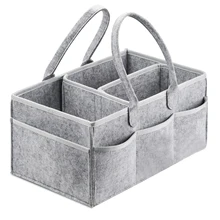 Bolso Portable del sostenedor del organizador del pañal del bebé para el cambiador y el coche, compartimientos de almacenamiento esenciales del cuarto de bebé 38*23*18cm