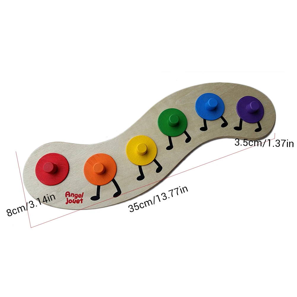 Раннее обучающее деревянное зубчатое колесо гусеница игрушки гусеница сборные Блоки Красочные сортировочные доски игрушки