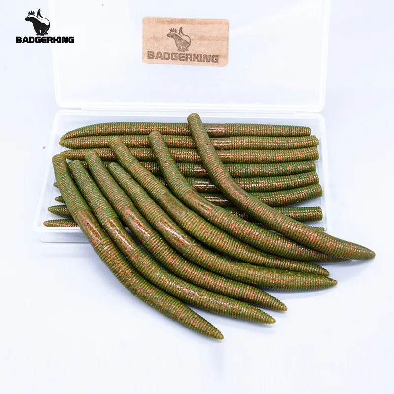 

15pcs/ lots soft plasitic Fishing Lure For Neko Rig Wacky Rig 14cm 8.5g Gemany Material Tough artificial Swim Bait soft lure